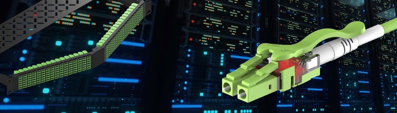 OM5 Rel-easy LED-vezelpatchkabel voor systemen met hoge dichtheid